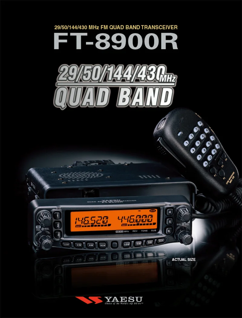 Source Yaesu FT-7900 29/50/144/430Mhz FM dual band two-ways radio