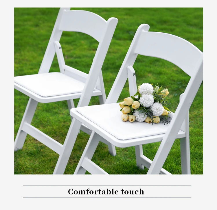 Factory Wholesale Resin Folding Chair Wedding Party Banquet Chair