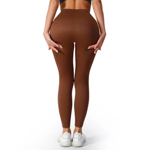 High Waist Seamless Scrunch Butt Running Legging Skin Fit Print Yoga Legging for Adults