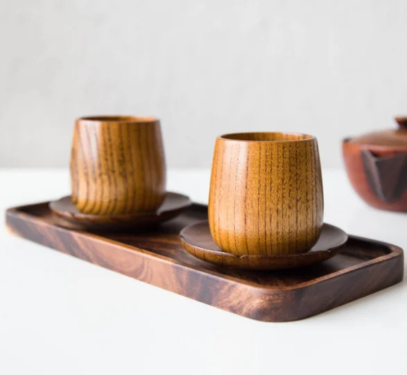 Tasses en bois de jujube - - Art de la table & bois Tasses en bois de jujube - - Art de la table & bois