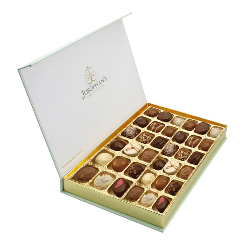Custom Cardboard Empty Chocolate Box Bar Gift Chocolate Packing Box for Candy With Divider Inserts