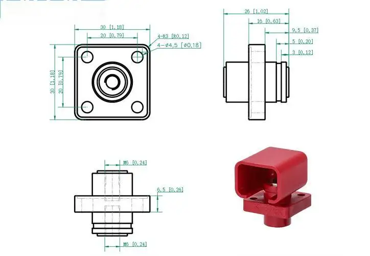 100A Battery Terminal Bolts Connection Lithium Battery Terminal Bolt for Solar Energy