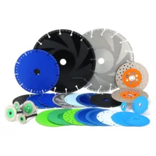 Angle Grinder Cutter Wheel Double Sided Saw Blade M14 Vacuum Brazed Diamond Grinding Disc For Quartz Marble Granite Ceramic Tile