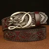 Coffee silver buckle-115cm