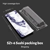 1-6 Caja Sushi Verde Hielo con tapa 50uds