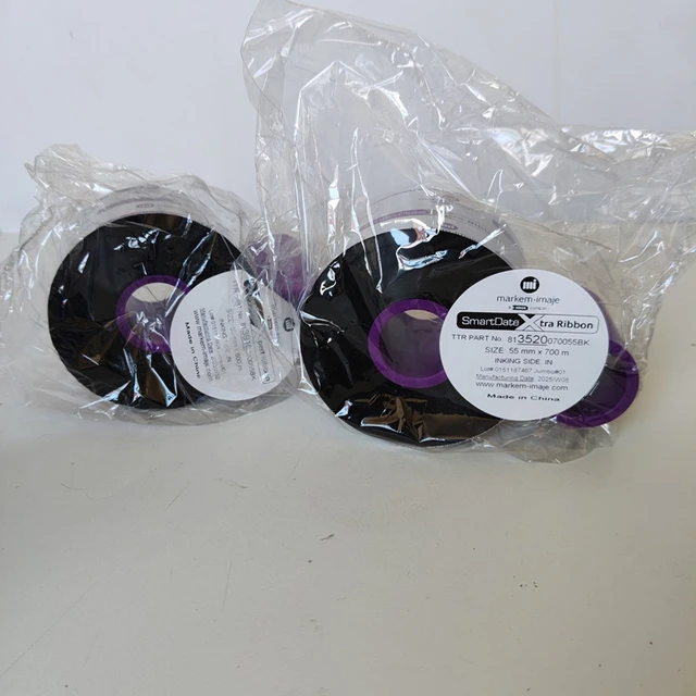 Markem Imaje 3520 High PET Heat Transfer Coding Machine Ribbon for Packaging-55mm*700m X40-X65 3
