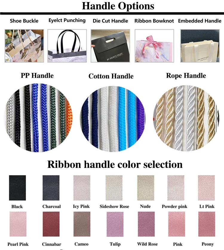 Factory Supply Customised Gift Bag Coated Paper Shopping Bags With