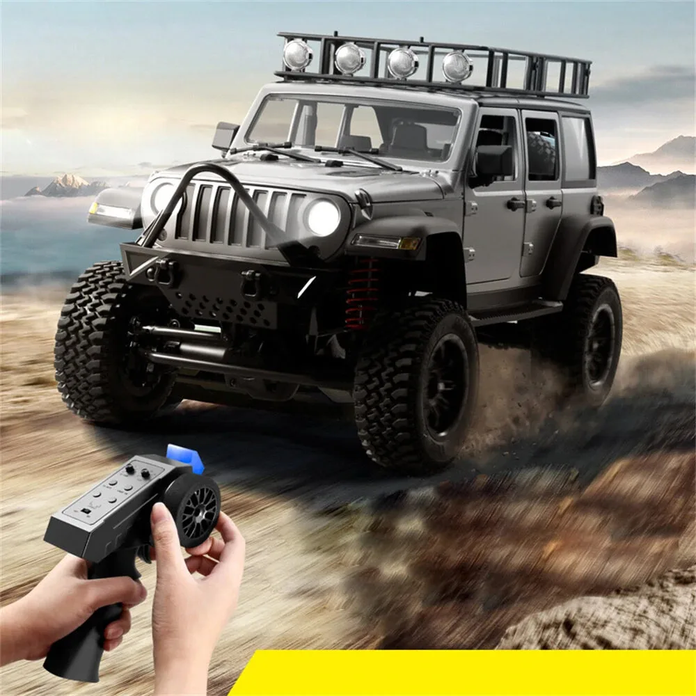ARRIS MN-128 1:12 RC Crawler – Jeep 4WD Tout-terrain, Télécommande 2,4 GHz, Moteur 390, Pour Adultes Et Loisirs