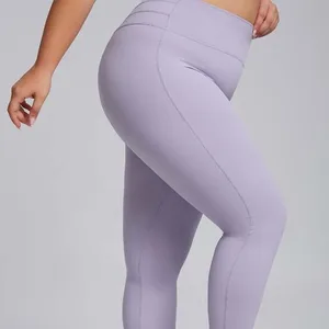 Polyester Spandex High Waist Leggings Pants Plus Size XL Yoga Pants Comfortable Casual Pants Black Leggings for Women