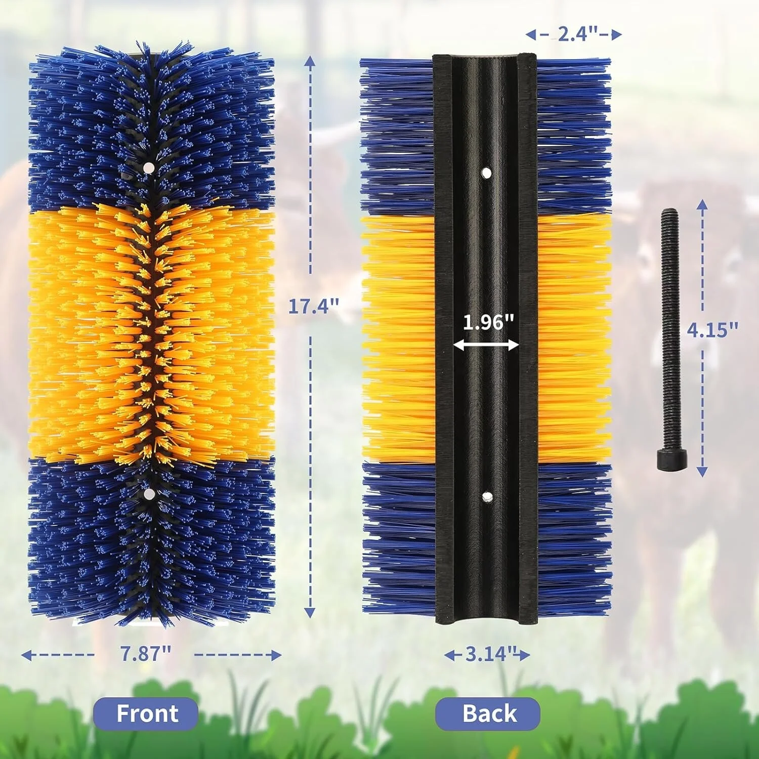 Scratch Brushes Itch Relief Brush Clean Massage Scratch Brushes for Equine Bovine Cow Sheep Pig Deer Livestock Cattle