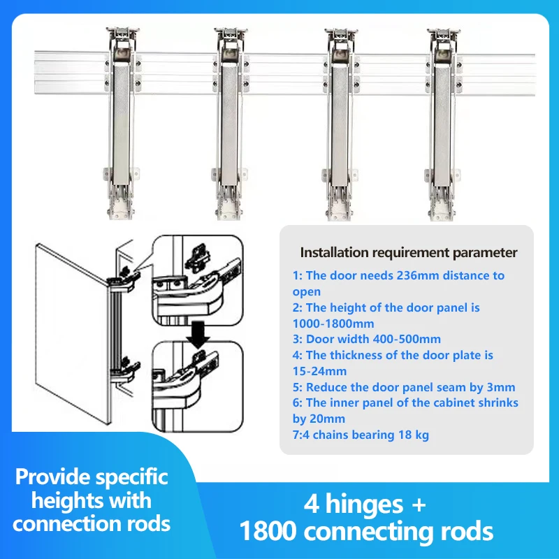 Galvanized Sliding Folding Damping Buffer Corner Door Hinge Hardware Accessories Load