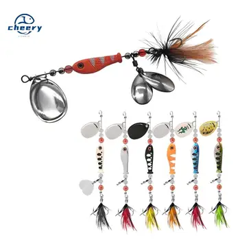 CHEERY 12G Spinner Bait Fishing Lure Multiple Blade Jig Dancer Buzzbait Wobbler Chatterbait for Bass Pike Bottom Fishing Metal – Metal Jig – view 2