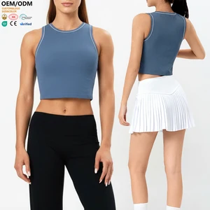 XW-BX777 Slimming High Quality Chest Pad Elastic Sports Activewear Quick Dry Yoga Exercise Breathable Women's Sleeveless Vest