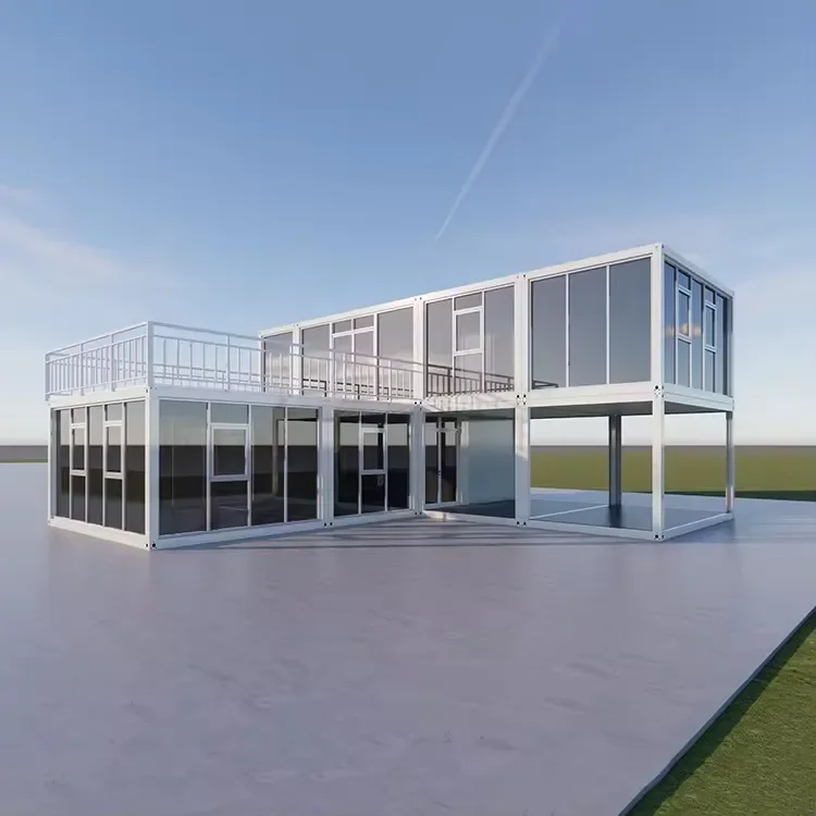 Factory Customized 4-5 Bedroom Prefabricated Container House, 20 Foot Luxury Prefabricated Container Modular House