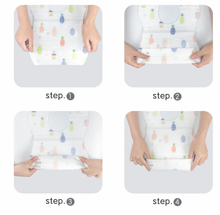 Nonwoven Disposable Baby Bibs in stock details