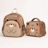 Combinazione zaino orso bruno + borsa pranzo