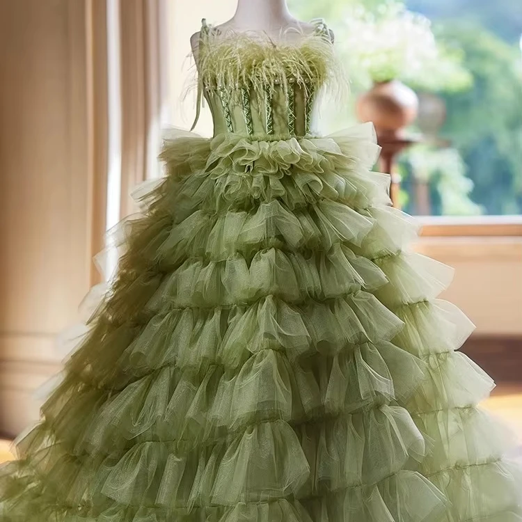 green pakistani wedding dresses Green kamdani – Pakistani Designer Dresses main image 0