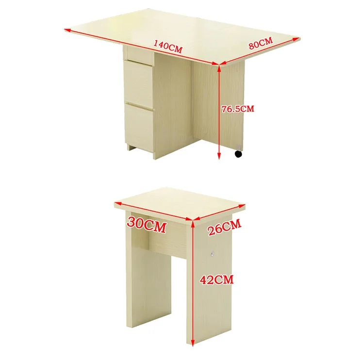 Household Small-Sized Rectangular Folding Dining Table