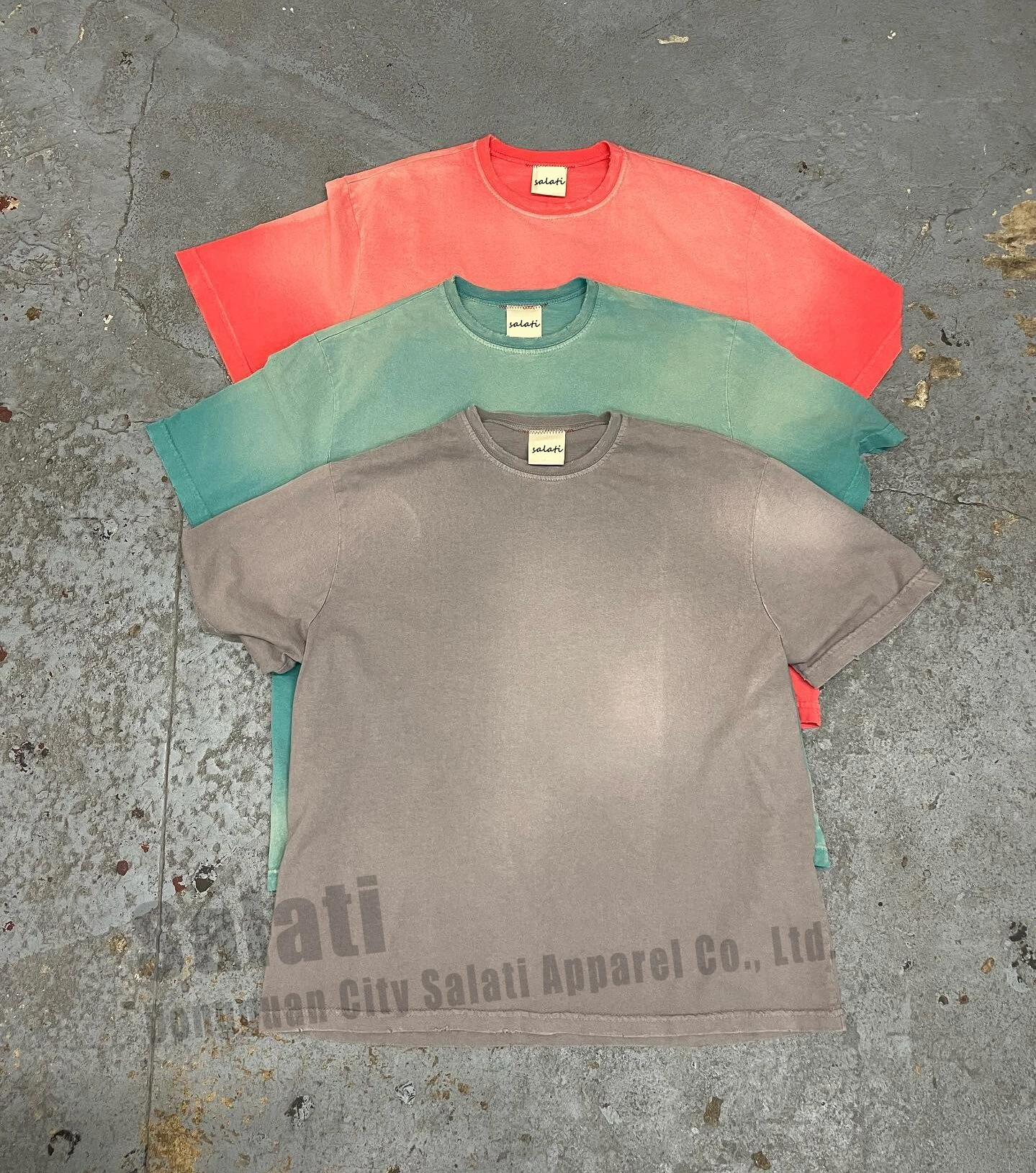 Custom Blank Sun Faded Tshirts Heavy Cotton Plain Oversized Crew Neck T-shirts Distressed Vintage Acid Washed Tshirts for Men