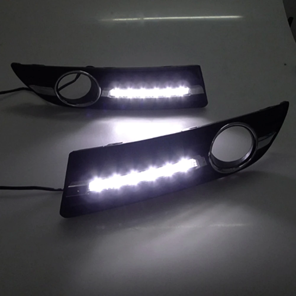 For Volkswagen Polo 9n3 2005 2006 2007 2008 2009 2010 LED DRL Daytime Running Light Driving Daylight with Turn signal