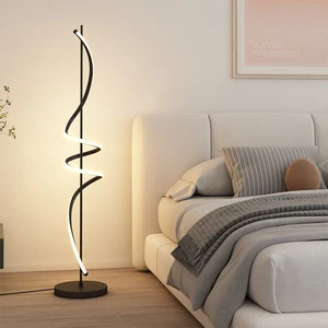 Modern Aluminum LED Floor Lamp for Home and Hotel Easy-Mounted Luxury with Iron Body Delicate Indoor Design for Living Room