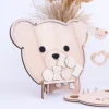 guest book with 30pcs bear confetti