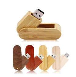 Natural Wooden USB Flash Drive 2.0 1GB 2GB 4GB Swivel USB Memory Stick 3.0 8GB 16GB 32GB 64GB Wedding Pen Drive Photography