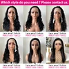 perruques de cheveux humains-Long