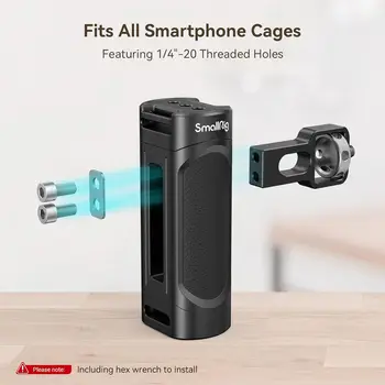 SmallRig Universal Phone Cage Smartphone Video Rig Kit with Handles Vlogging Case Stabilizer for Videomaker 2791B+2772*2 detail image