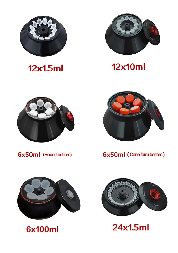 6x50ml 24x2ml tabletop high speed refrigerated centrifuge