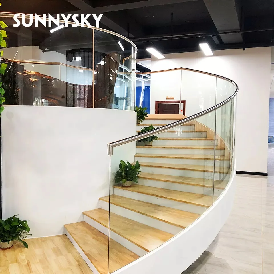Customized Steel Frame Staircase Steps Steel Stairs Professional Design Luxury Modern Steel Structure Indoor Solid Wood XIYATECH