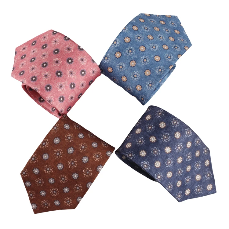 Private Label Custom Designs Digital Print Tie Pure Silk High Quality Neckties for Mens Suit Accessories