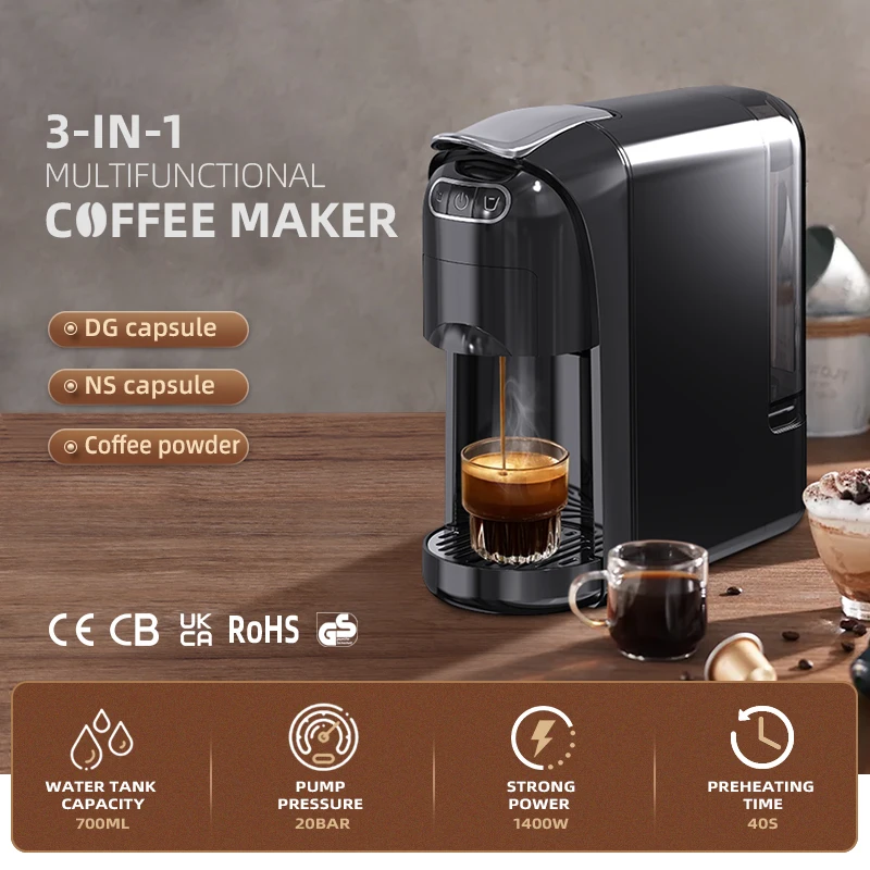 3in1 Coffee Maker Kcup Capsule Coffee Machine Espresso Machine