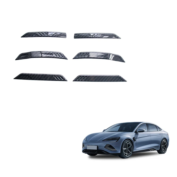 Car Door Anti-Scratch Collision Strip ABS Carbon Fiber Door Edge Guards Collision Protector Strips For BYD Seal Accessory