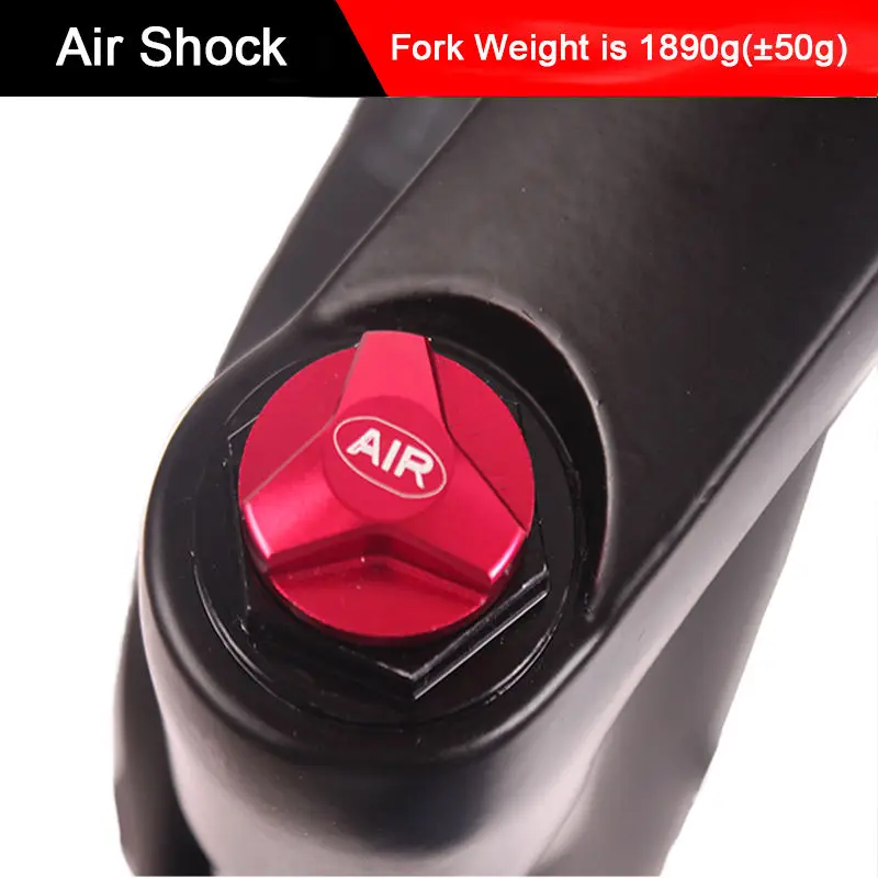 LUTU Suspension Fat Fork 26" 100mm Travel Aluminum Alloy Beach Bike  Air Gas Locking Bicycle Forks