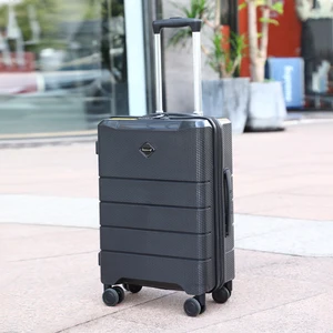 Hot Sale PP Scratchproof Trolley Bag Durable Hardshell Carry-On Spinner Luggage 18 22 26 Inch 3 PCS Set