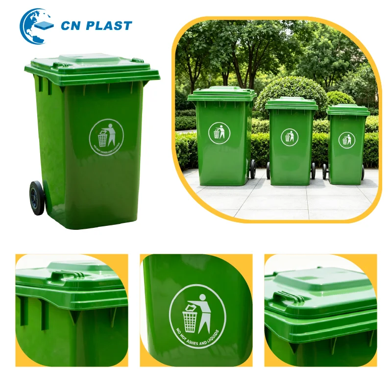 240 Liter Industrial Recycle Waste Medical Mobile Cheap Pedal Large Size Outdoor HDPE Eco-Friendly Public Plastic Garbage Bin