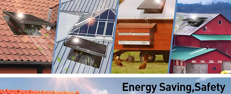 Solar Attic Ventilation Fan, 25W, Roof, Plastic - detail 16