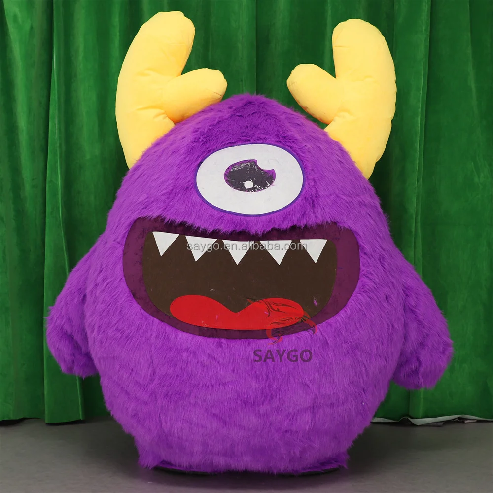 Work Plant Monsters Inc. Mascot Costumes for Halloween 2m Giant Inflatable Eyes Monster High Costume Eyes Human Party Dress