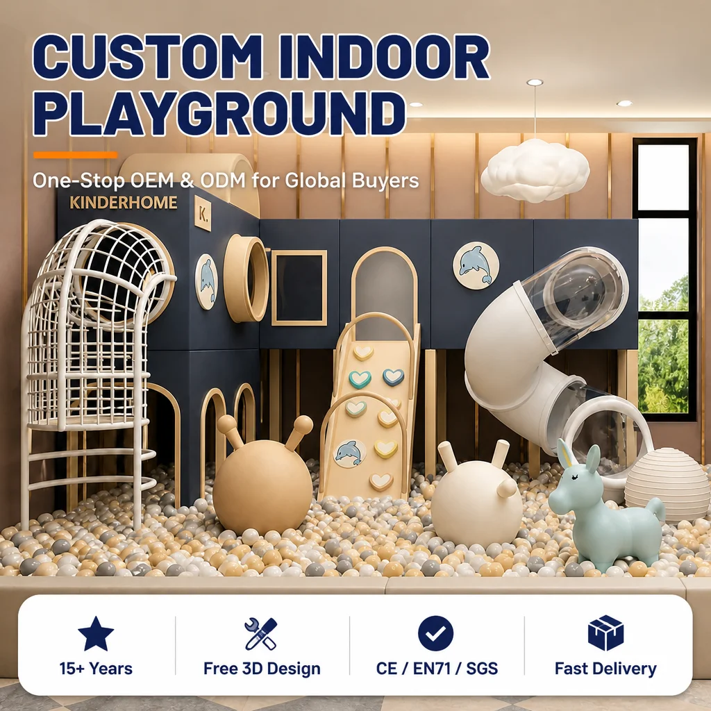 Kids Commercial Indoor Playground Naughty Castle Soft Play CE Certified Ball Pit Slide Rope Climbing Frame for Sports Center