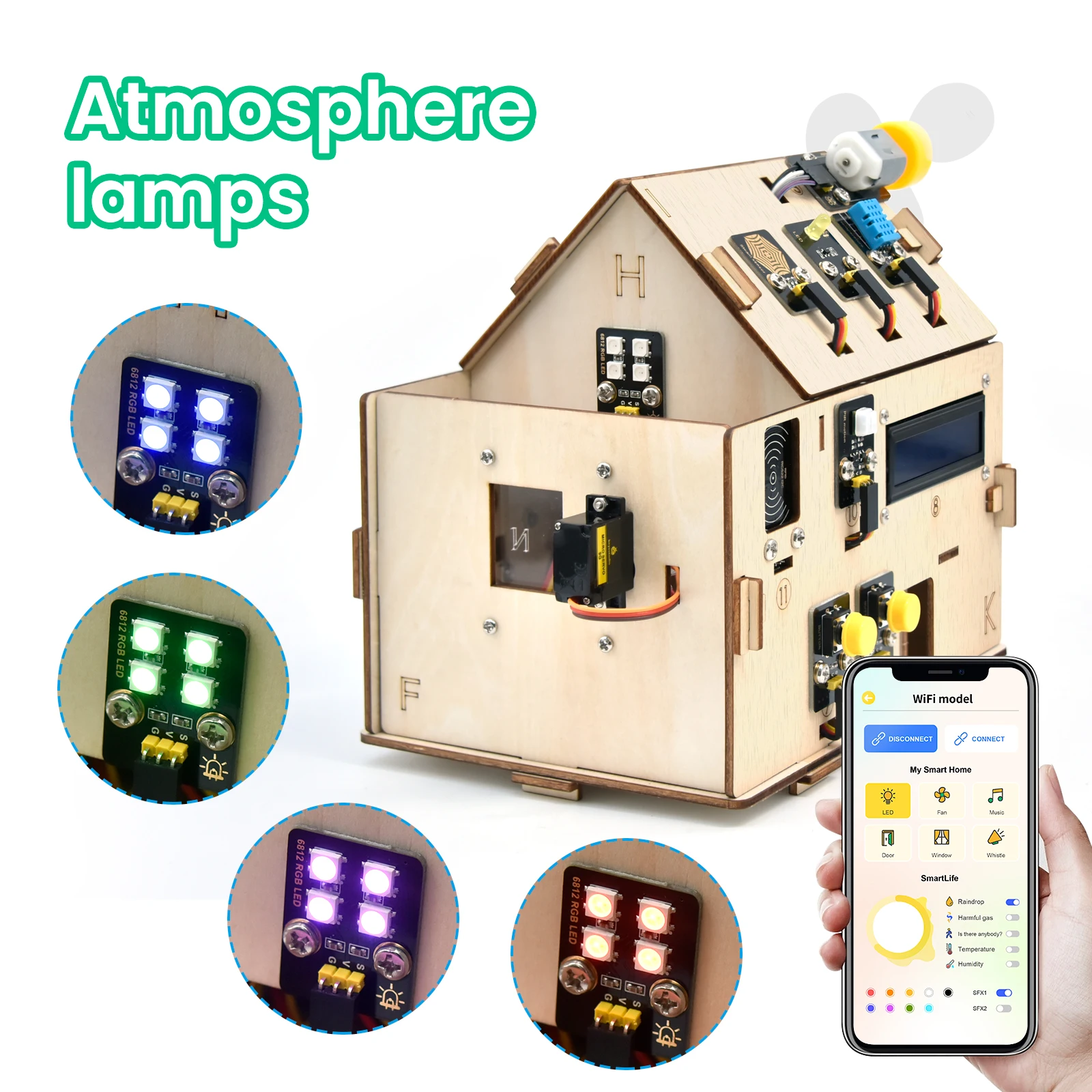 keyestudio IOT Smart Home Kit Robot ESP32 Starter Kit For Electronic DIY STEM Education