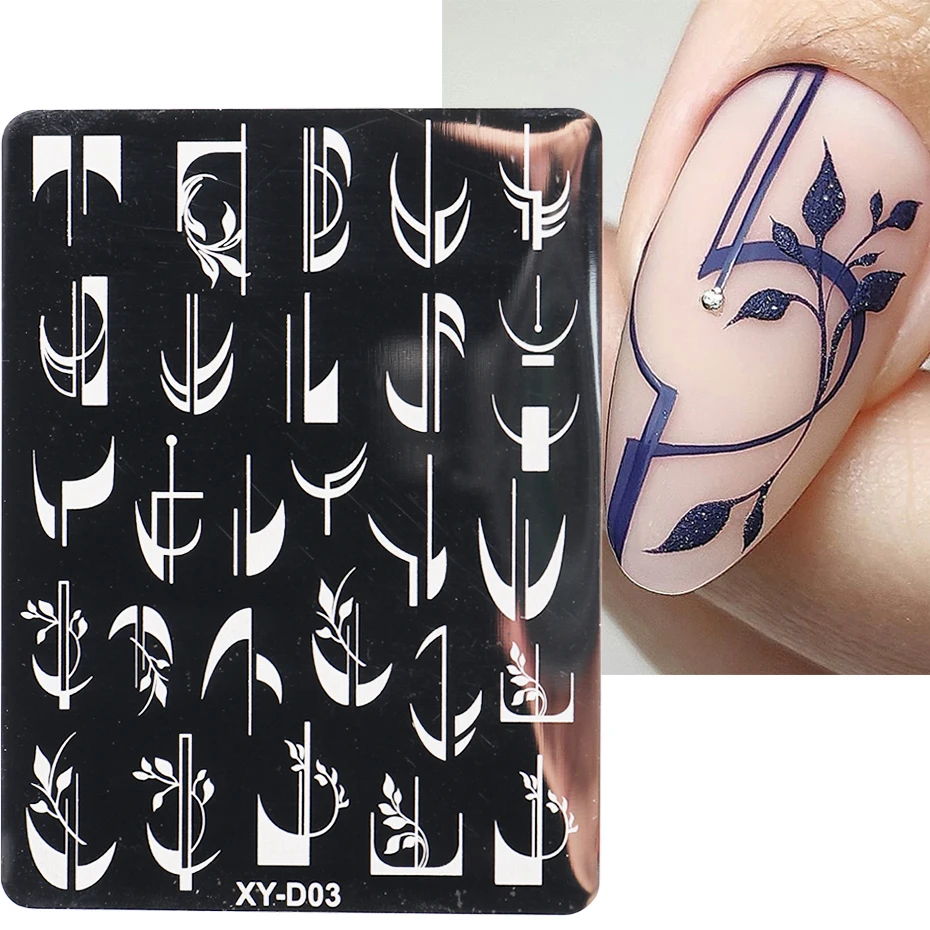 Kads Nagelstempelplatte Fashion Series – Schablone Für Nail Art DIY, 8x7 Cm, Edelstahl