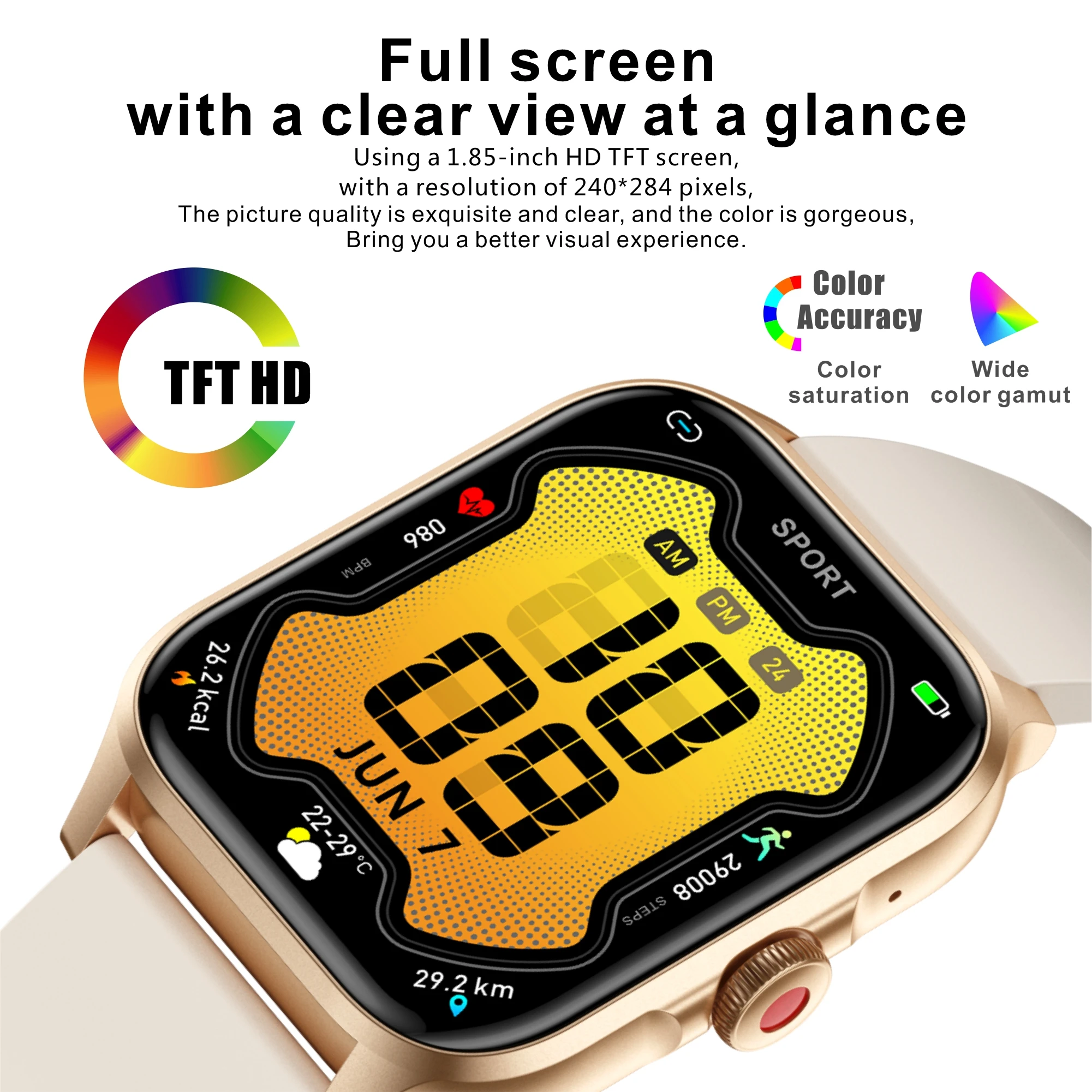 Reloj inteligente Qx15 para deporte Bt llamada asistente de voz