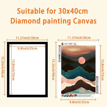 Diamond Painting Frames 12x16in/30x40cm, Magnetic Diamond Art Frame Self