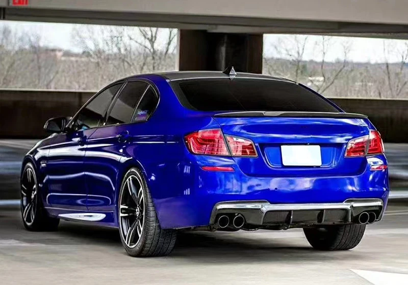 product tiypeor carbon fiber rear spoiler rear lip diffuser lip for bmw 5 series f10 f18 520i 528i 530i 535i m5 v style568-4