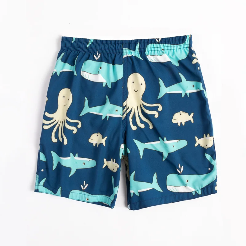 Custom Print Summer Kids Boy Swim suit Shorts Swimwear High Waist Quick Dry Baby Swim Trunks supplier