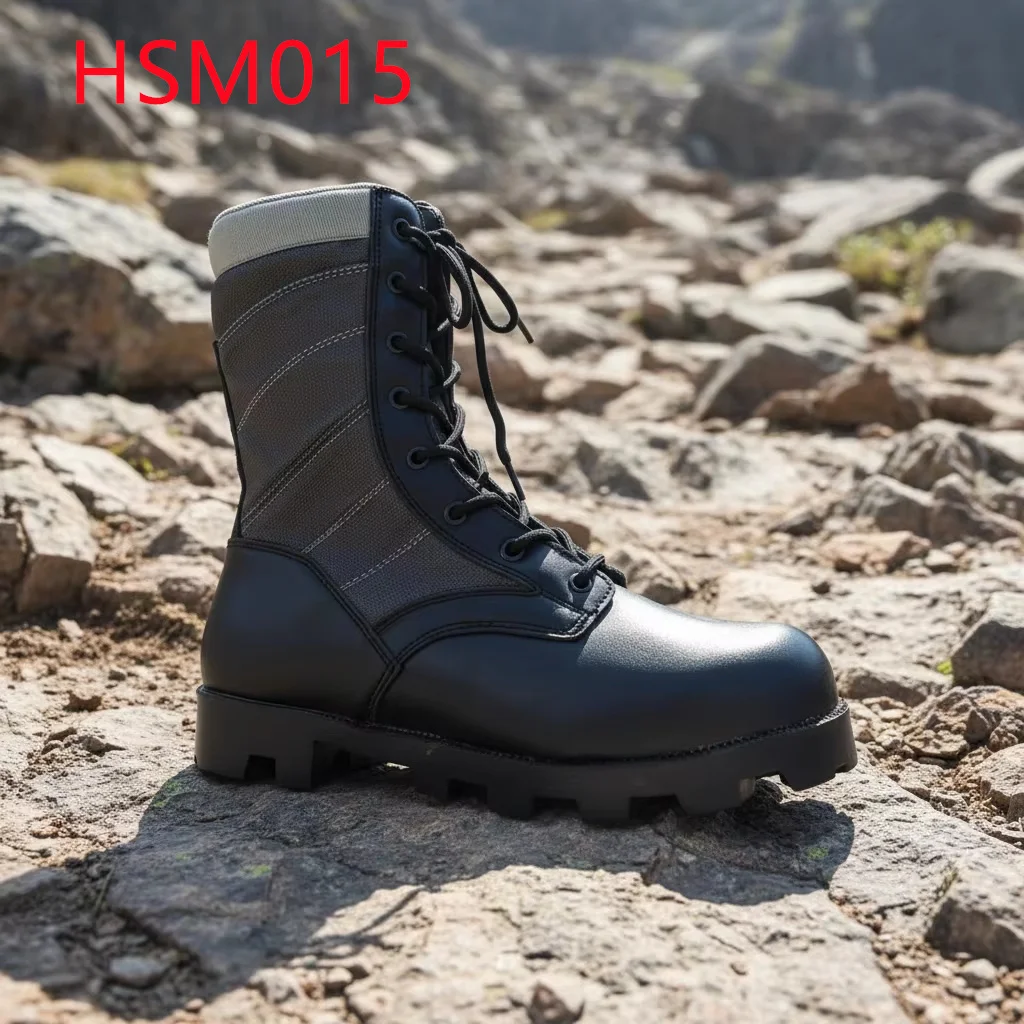 ZYF, Botas de Combate Verdes/Cinzentas para Trilhas em Áreas Remotas, com Solas de Borracha Resistentes ao Desgaste; Botas Táticas Altama para Condições Adversas, Modelo HSM015