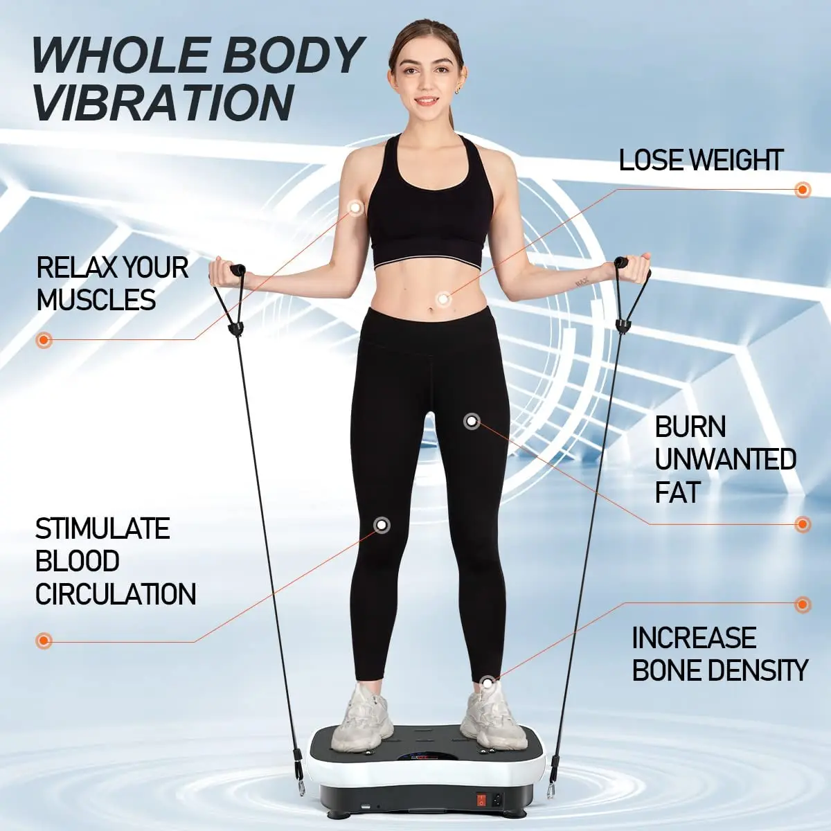 Vibration Plate Exercise Machine - Body Fitness & Weight Lose