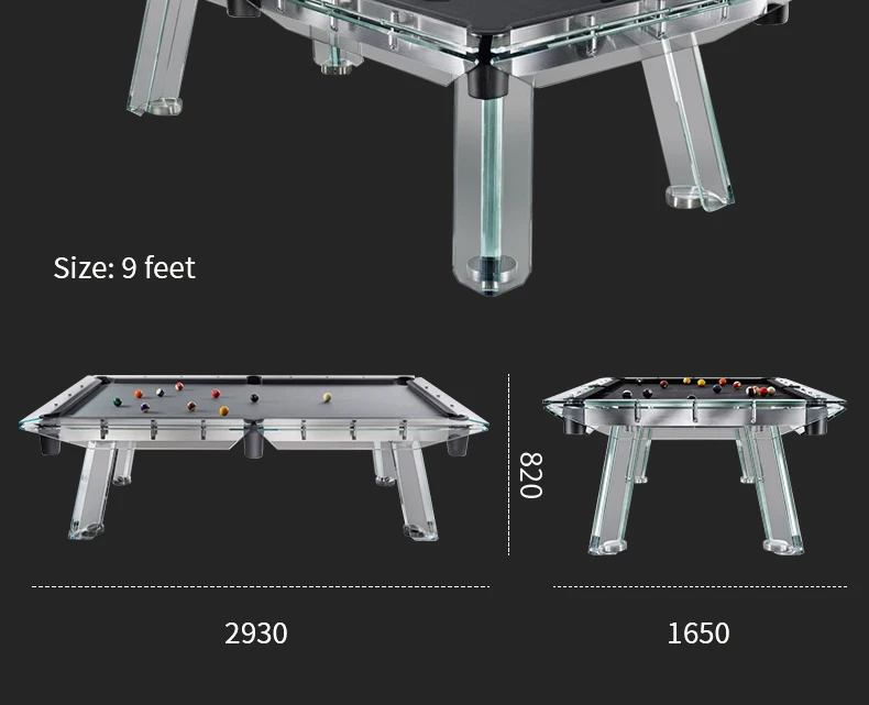 Customizable American Standard Black Eight Full Set Snooker Pool Table