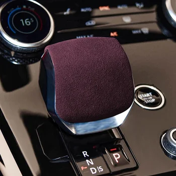 2023 New Interior Kits Suede Gear Shift Knob Cover For Land Rover Discovery 5/Jaguar XFL/F-Pace